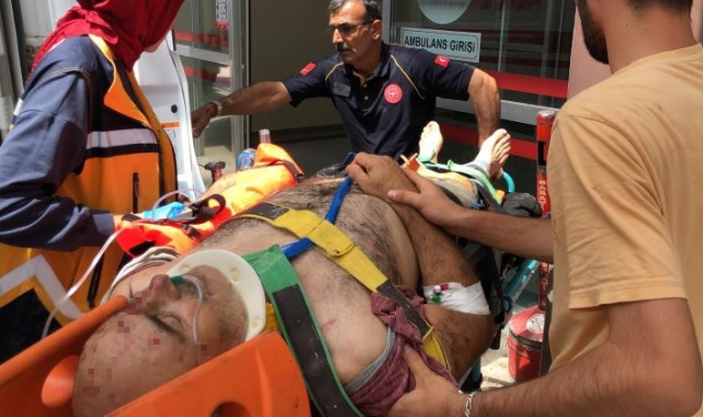 Adıyaman'da inşaat iskelesi çöktü: 3 ağır yaralı