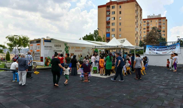 Ankara Büyükşehir'in "Çocuk etkinlik aracı" ile doya doya yaz tatili
