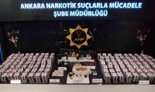 Ankara'da 22 binden fazla sentetik ecza ele geçirildi: 2 şüpheli yakandı
