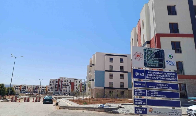 Araban'da 1. etap deprem konutlarının anahtar teslimi yapılıyor