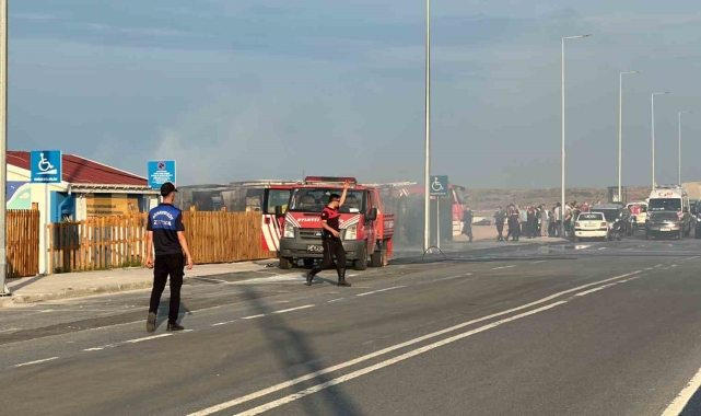 Arnavutköy'de İBB'ye ait cankurtaran merkezinde yangın çıktı