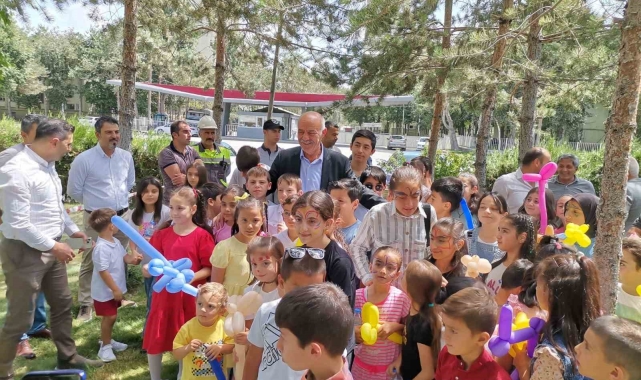 Aşkale çimento fabrikasında çocuk şenliği