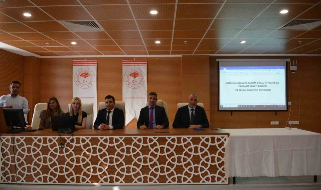 Aslanapa'da kurulacak TDİOSB için yer seçimi toplantısı