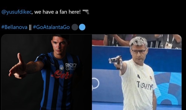 Atalanta'nın yeni transferi Bellanova'dan Yusuf Dikeç pozu