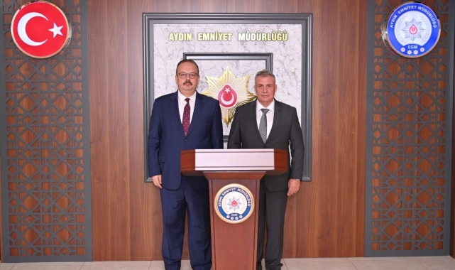 Aydın İl Emniyet Müdürü Erdoğan, Vali Canbolat'ı ağırladı