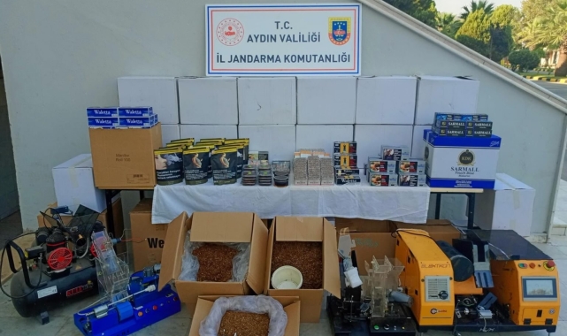 Aydın'da 249 bin 400 adet makaron ele geçirildi