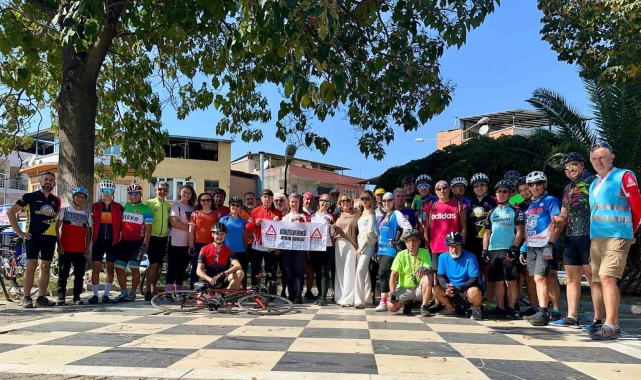 Aydınlı bisikletçiler hafta sonları durmuyor