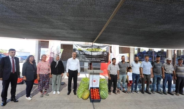 Ayvacık'ta Sera Naylonu Teslim Töreni