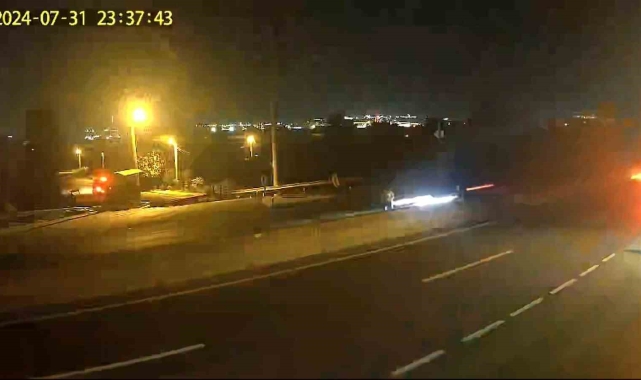 Baba ve oğlun öldüğü kaza kamerada