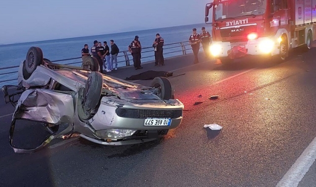 Balıkesir'de gençlerin gece eğlencesi sonrası kaza: 1 ölü, 4 yaralı