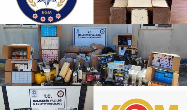 Balıkesir'de kaçak tütün ve kaçak sigara operasyonu: 8 gözaltı