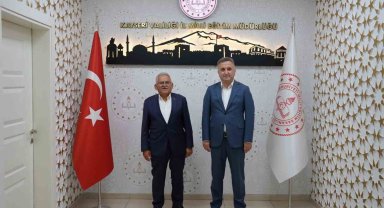 Başkan Büyükkılıç'tan yeni İl Milli Eğitim Müdürü Esen'e ziyaret