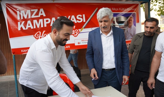 Başkan Hallaç imza kampanyasına destek verdi