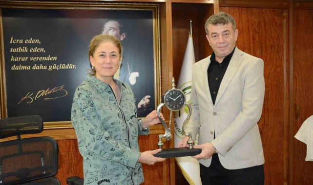 Başkan Künkcü ve oda başkanlarından Nazilli'nin yeni Kaymakamı Kan'la bir araya geldi