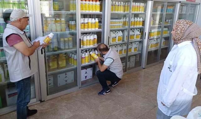 Beyşehir'de bitki koruma ürünü satan bayiler denetlendi