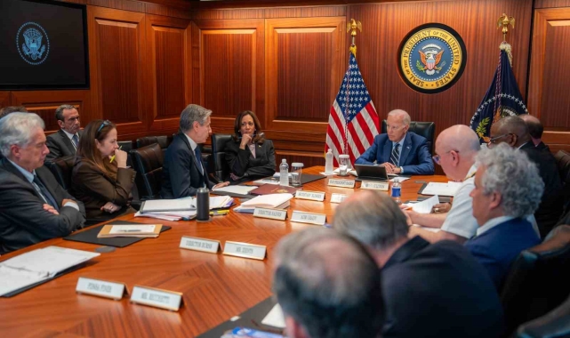 Biden ve Harris, ulusal güvenlik ekibiyle Orta Doğu'daki durumu değerlendirdi