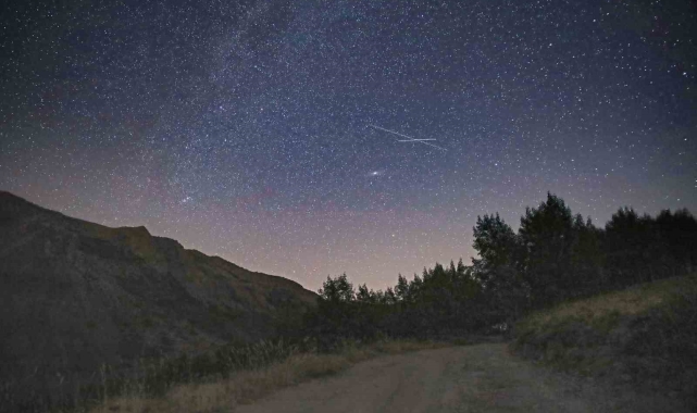 Bitlis'te perseid meteor yağmuru
