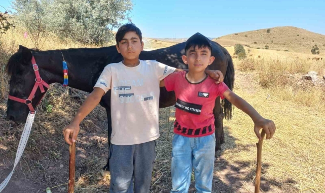 Bozkırın minik çobanları, biri polis diğeri sanayide usta olmak istiyor