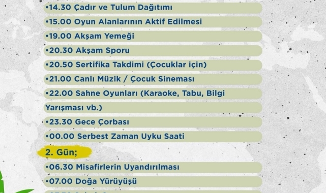 Büyükşehir Spor A.Ş.'nin doğa kamplarında yeni hafta kayıtları sürüyor