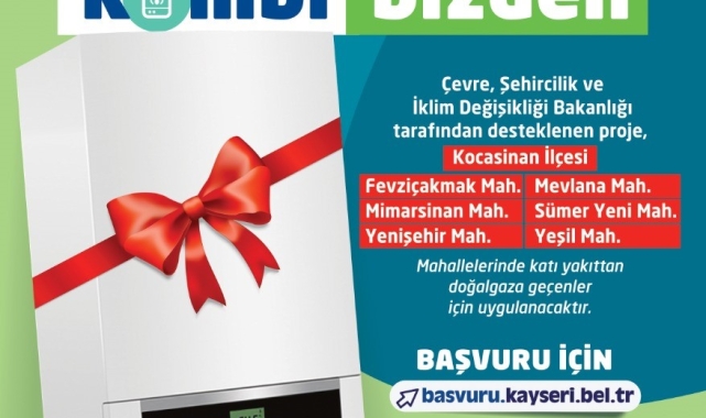 Büyükşehir'in "Tesisat Sizden Kombi Bizden" Projesinin 2. etabı için başvurular başladı