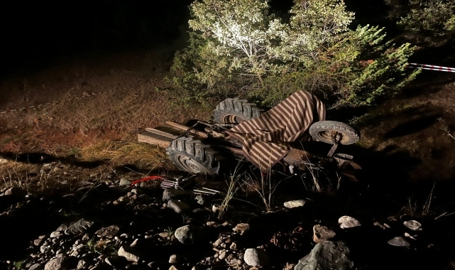Çorum'da devrilen traktörün sürücüsü öldü