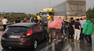 Çorum'da tırla çarpışan otomobildeki 4 kişi yaralandı