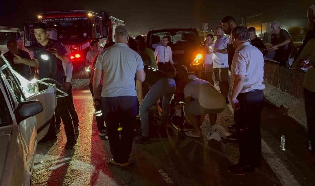 D-100'de feci kaza: 2'si çocuk 5 kişi yaralandı.