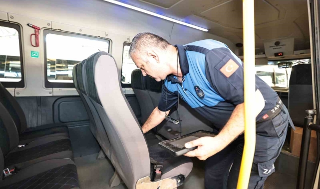 Denizli'de öğrenci servisi denetimleri okullar açılmadan başladı