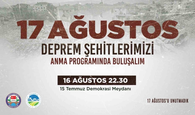 Depremin 25'inci yılı Demokrasi Meydanı'nda anılacak
