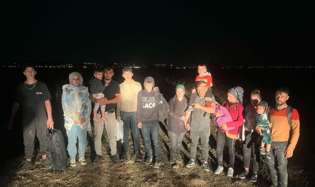 Edirne'de 24 düzensiz göçmen yakalandı
