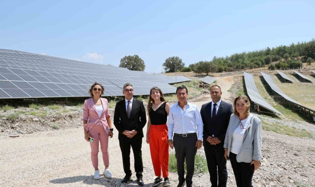 Ege Bölgesi'ndeki kurumlar arasında en büyük 3'üncü GES santrali Muğla'da açıldı