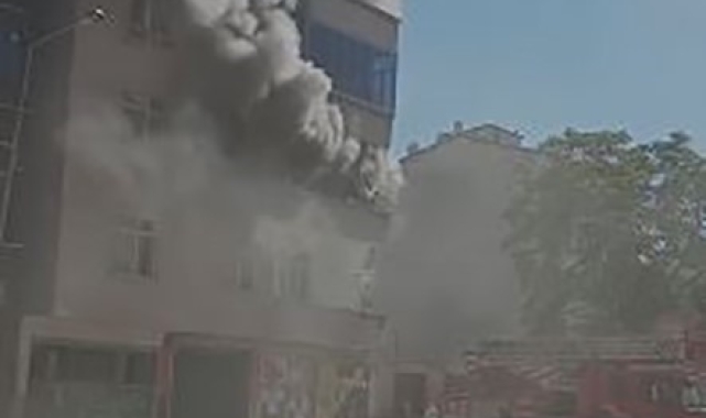 Elazığ'da korkutan ev yangını