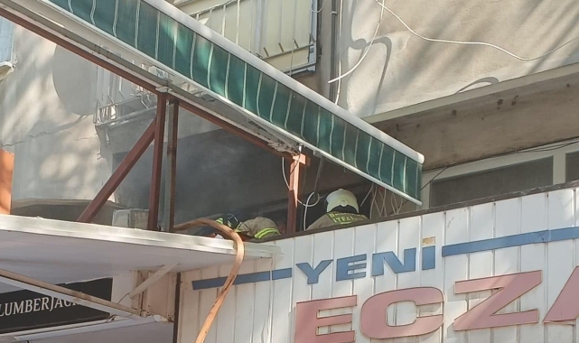 Erdek'te Takunyacılar Çarşısı'nda yangın