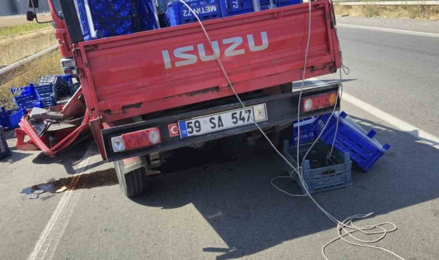 Ergene'de trafik kazası: 1 ölü