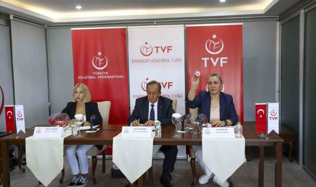 Erkekler Voleybol 1. Ligi'nde 2024-2025 voleybol sezonu fikstürü çekildi