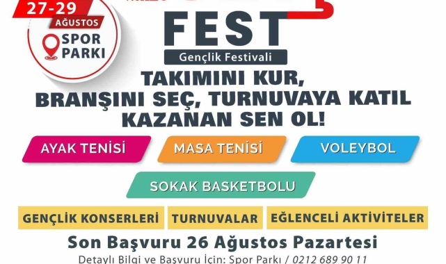 Esenyurt'ta gençlik festivali başlıyor
