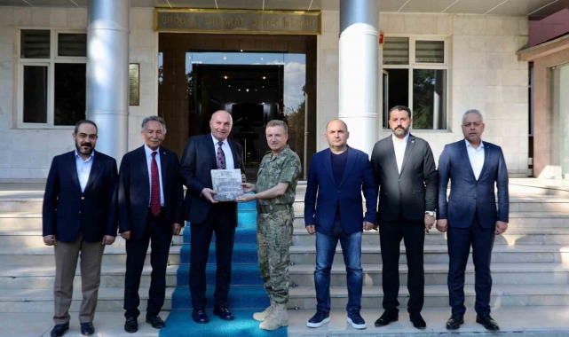 ETSO heyetinden 9. Kolordu Komutanı Tümgeneral Tuncay Altuğ'a hayırlı olsun ziyareti