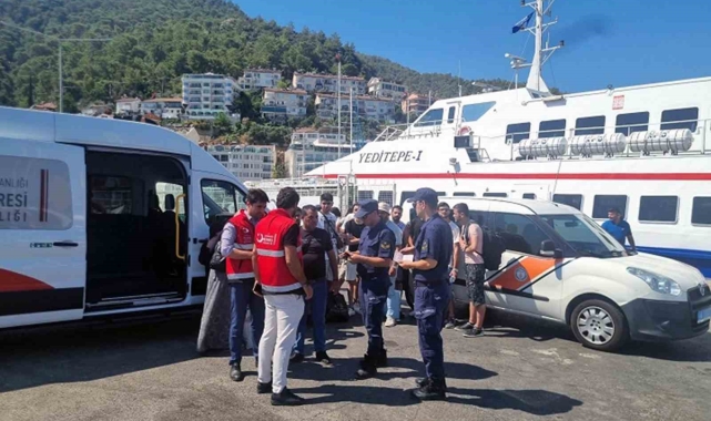 Fethiye-Marmaris feribotunda düzensiz göçmenler yakalandı