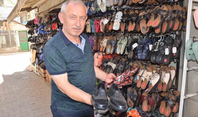 Fındık hasadında lastik ayakkabı modası