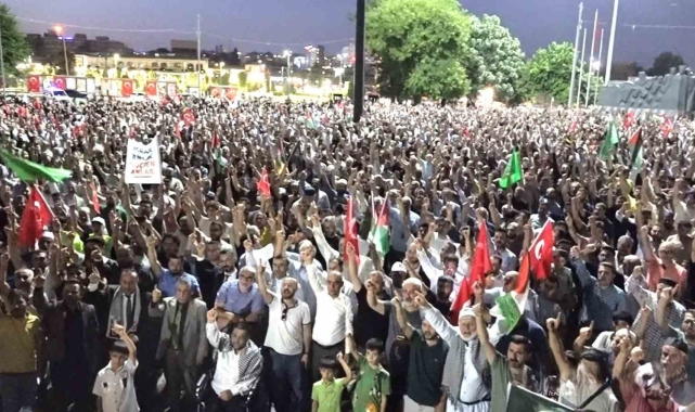 Gaziantep halkı Hamas lideri Haniye'ye yönelik suikasta tepki gösterdi