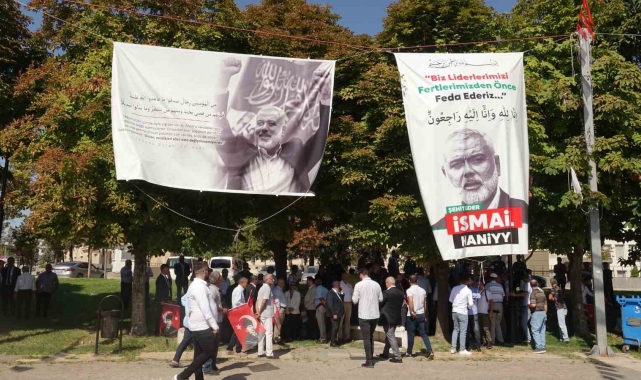 Gaziantep'te CHP'lilerden Haniye'nin posterine tepki