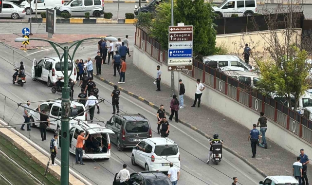 Gaziantep'te trafikte çıkan kavgaya polis müdahale etti