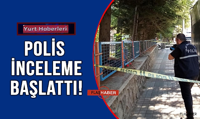 GENÇ ADAM OKUL DUVARININ ÜZERİNDE ÖLÜ BULUNDU!