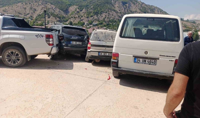 Giresun'da zincirleme trafik kazası: 1 yaralı