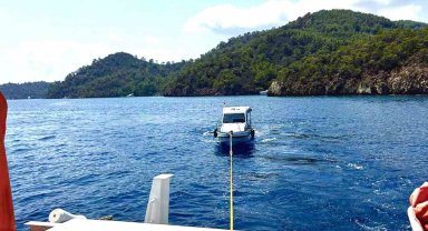 Göcek'te arıza yapan ve sürüklenen tekne KIYEM ekiplerince kurtarıldı