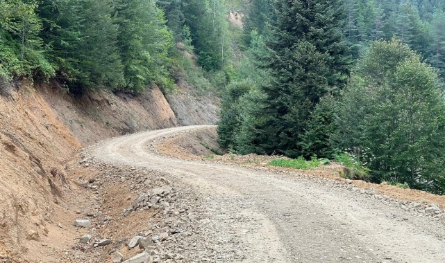 Gölyaka'da 20 kilometre orman yolu üst yapısı tamamlandı