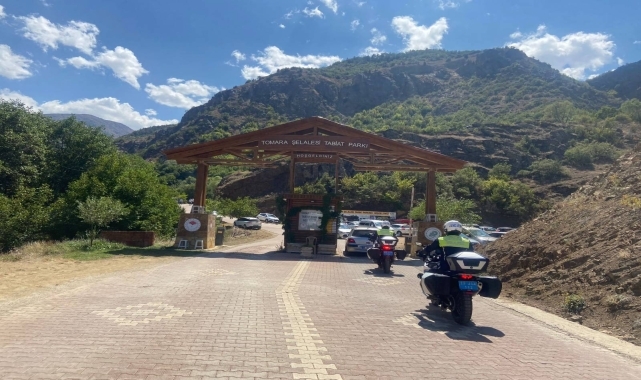 Gümüşhane'de turistik mekanlarda denetim ve bilgilendirme yapıldı