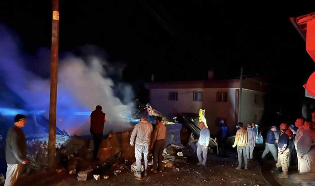 Gümüşhane'de çıkan yangında 10 ev ve ahır kullanılamaz hale geldi