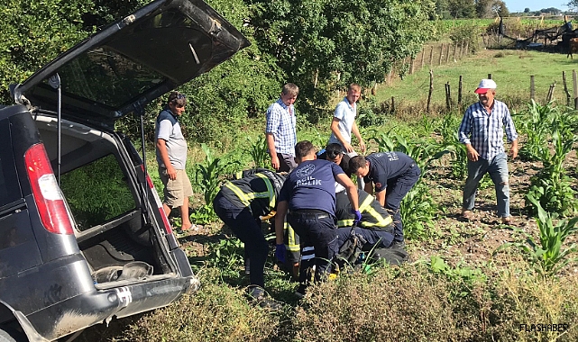HAFİF TİCARİ ARAÇ SULAMA KANALINA DEVRİLDİ: 1 ÖLÜ