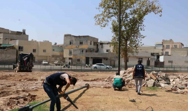 Haliliye'de yeni park çalışmaları sürüyor